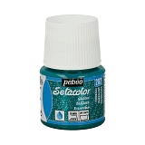 Краска для светлых тканей с микро-глиттером Pebeo Setacolor 45 мл, изумруд
