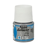 Краска для светлых тканей с микро-глиттером Pebeo Setacolor 45 мл, под серебро