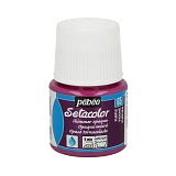 Pebeo Краска для темных и светлых тканей мерцающая Setacolor, 45 мл, 065 фиолетовый