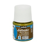 Pebeo Краска для темных и светлых тканей мерцающая Setacolor, 45 мл, 072 под бронзу