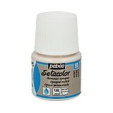 Pebeo Краска для темных и светлых тканей мерцающая Setacolor, 45 мл, 098 слоновая кость